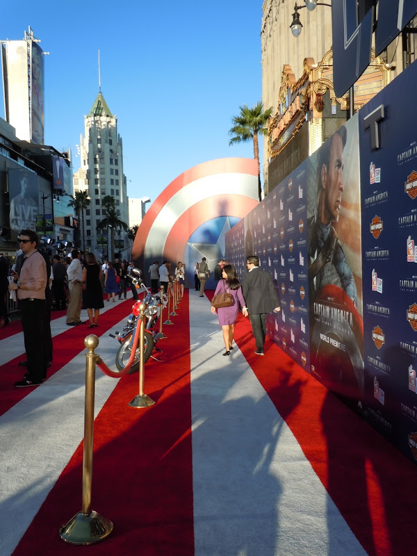 Captain America premiere red carpet