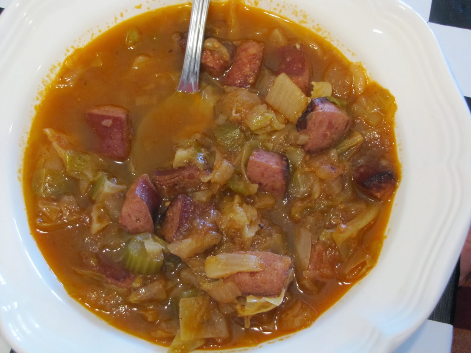 Kielbasa, Turnip & Cabbage Soup Faithfulness Farm