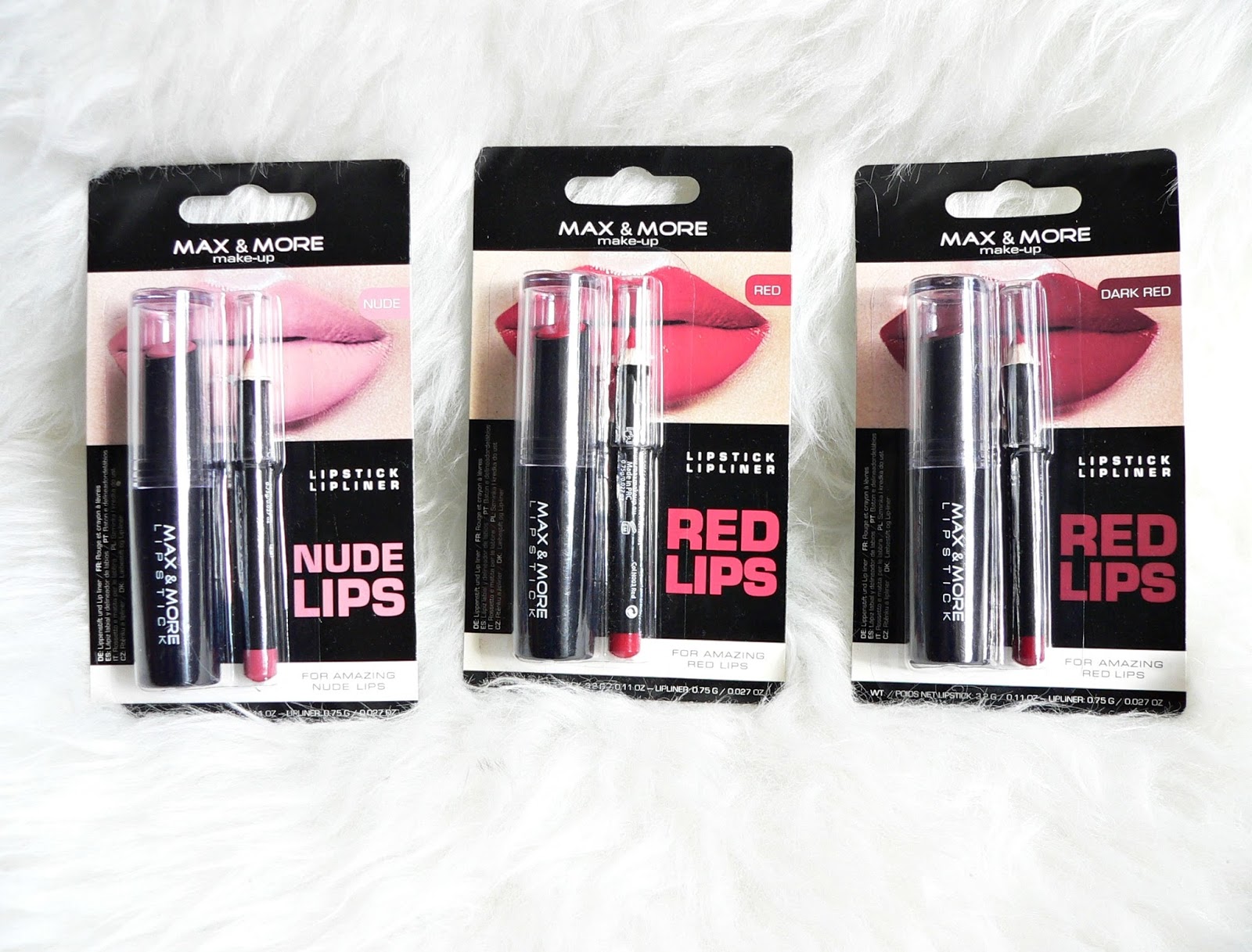Max More Action Lipstick Lipliner Nude Red Dark Red Lipstick Addict