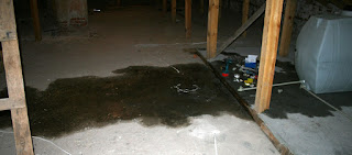 A slight leak in the roof space A slight leak in the roof space