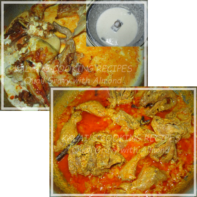 Quail Gravy with Almond and Milk