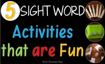 5 Sight Word Activities that are FUN