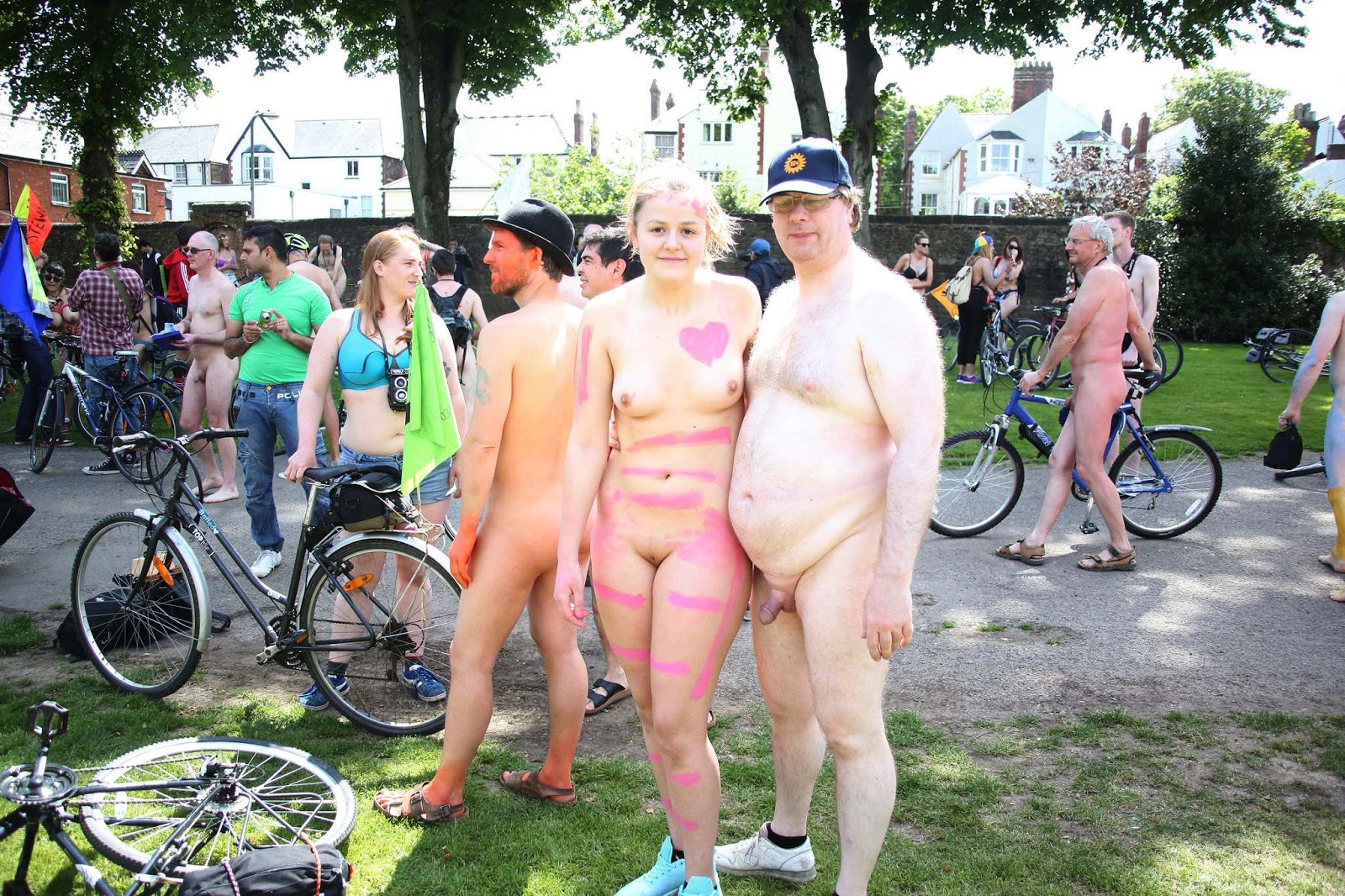 Man with big ball sack