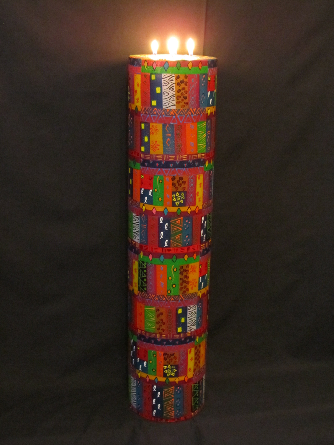 Firesticks African HandPainted Candles New Jumbo Size Candles From