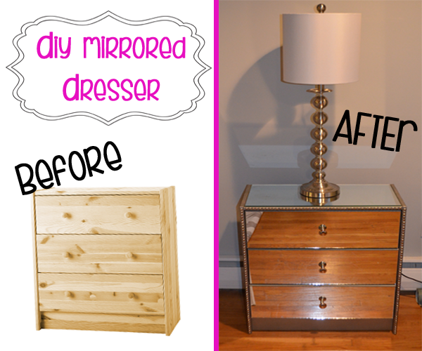 for all things creative! DIY Mirrored Dresser TUTORIAL