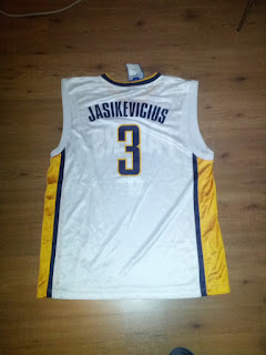 Sarunas Jasikevicius NBA Indiana Pacers Jersey Canotta Camiseta Back