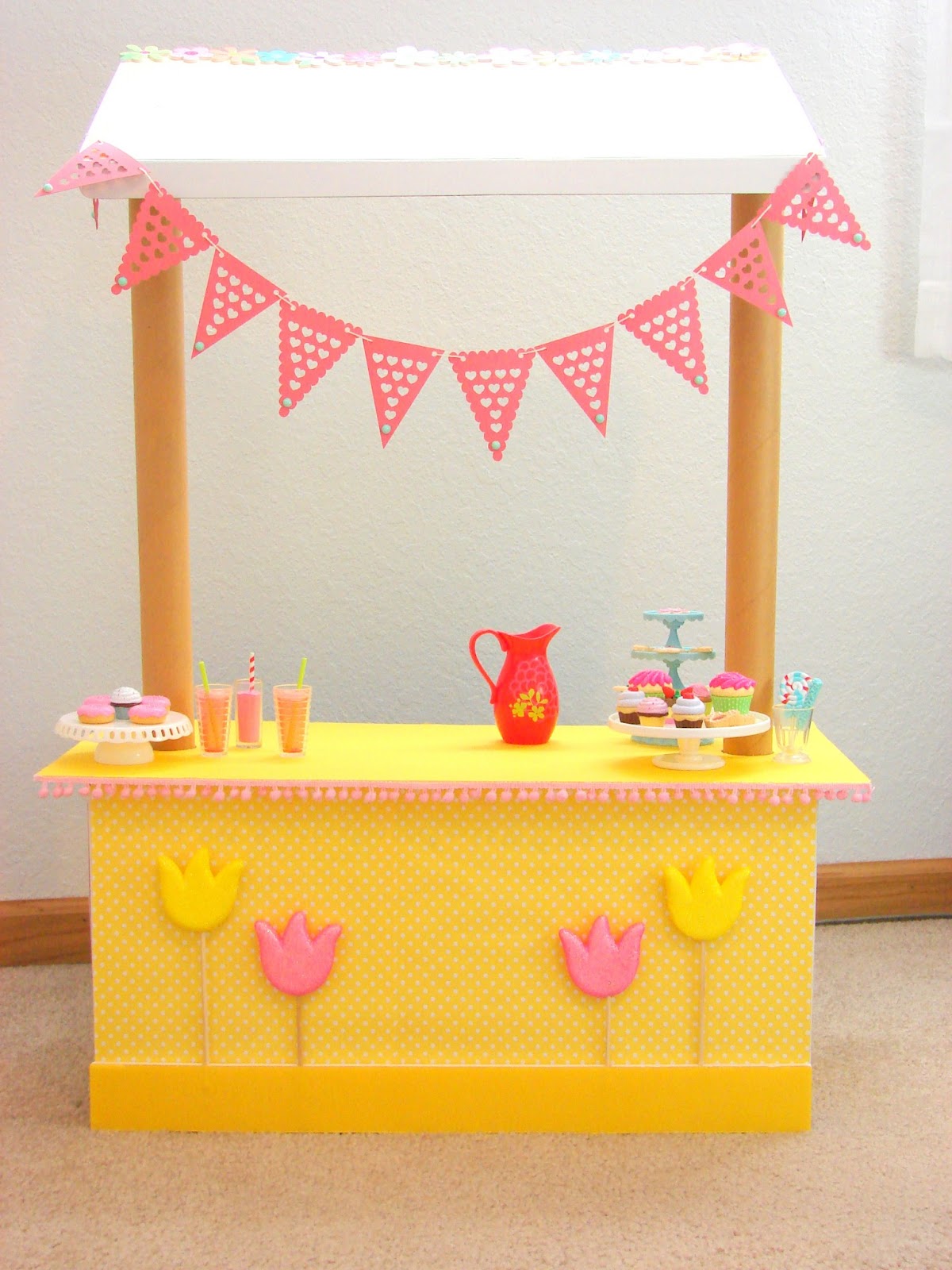 American Girl Doll Play Doll Craft Make a Lemonade Stand!