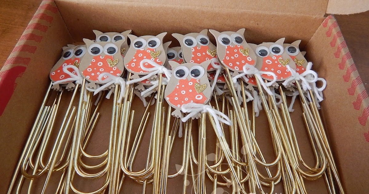 Ruth's Stamping Corner Owl Paper Clips