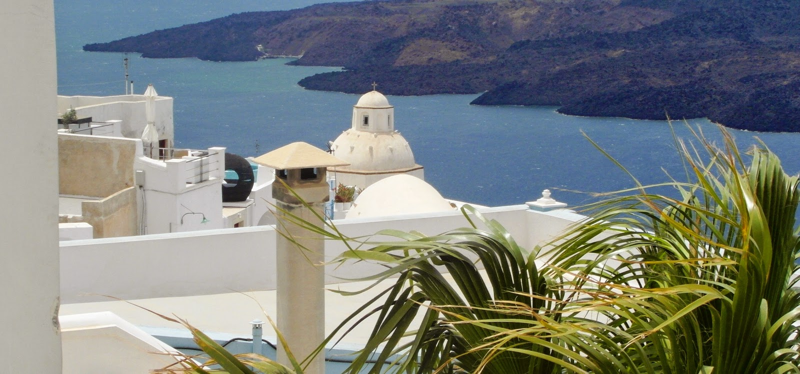 Fira - widok na Nea Kameni.