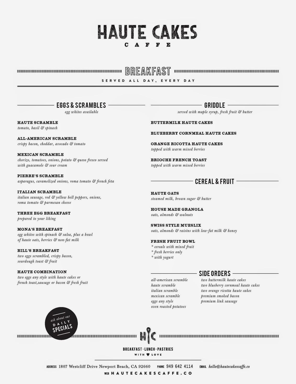 Kindly With K Brunch in the OC Haute Cakes Caffe