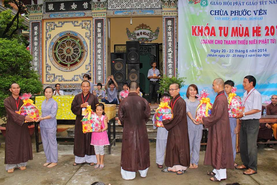 chùa phước viên,khóa tu mùa hè,2014,đồng nai