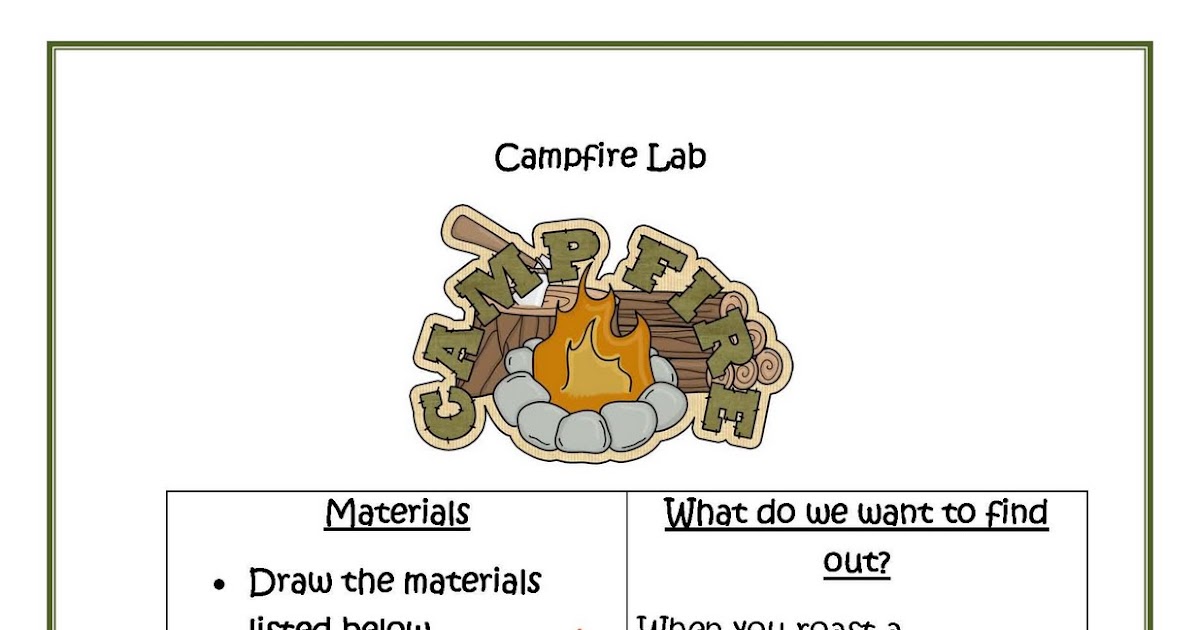 Engaging Lessons And Activities Science End of the Year CampFire Activity