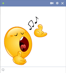 Facebook Smiley Singing