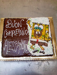 torta spongebob con panna