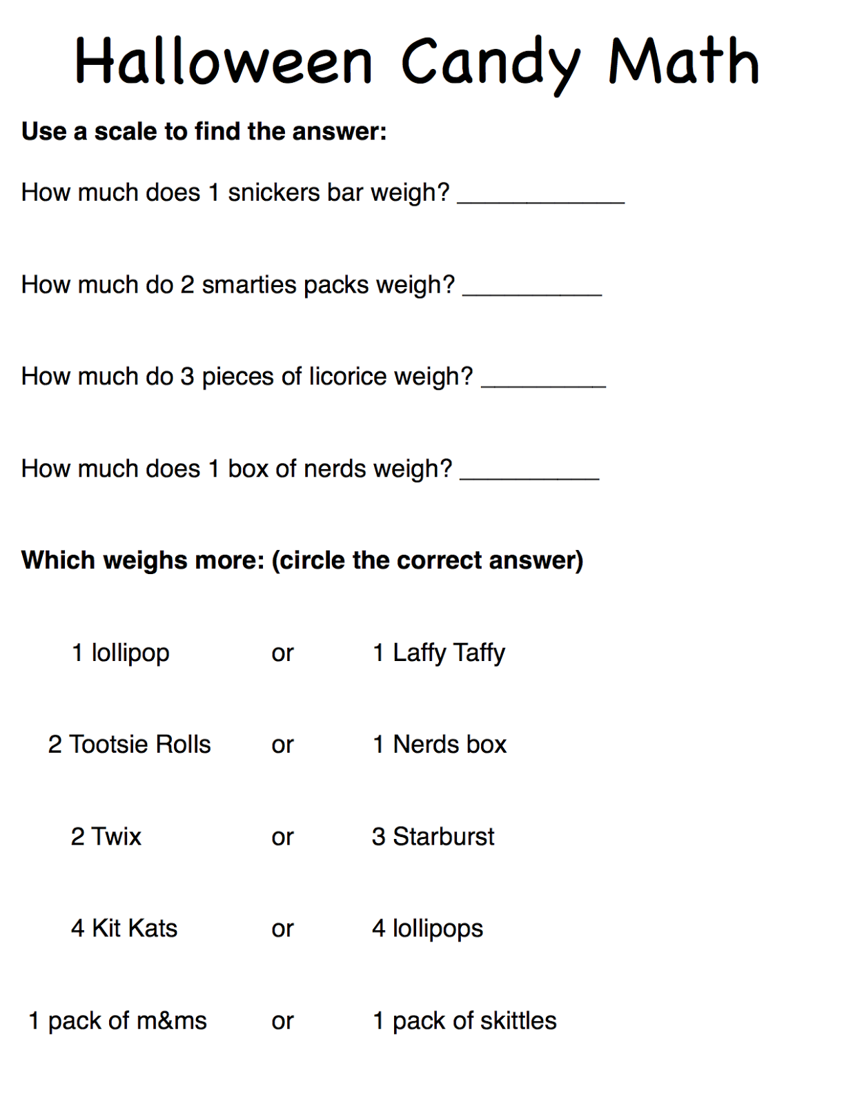 worksheet Halloween Graphing chicken babies halloween candy math with free printables graphing activity