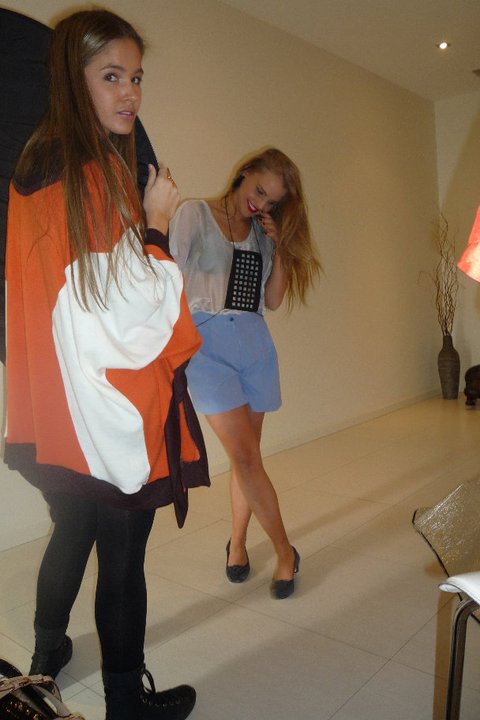 Behind the scenes pics of The Fashion Tunnel Photo Shoot Yesterday!