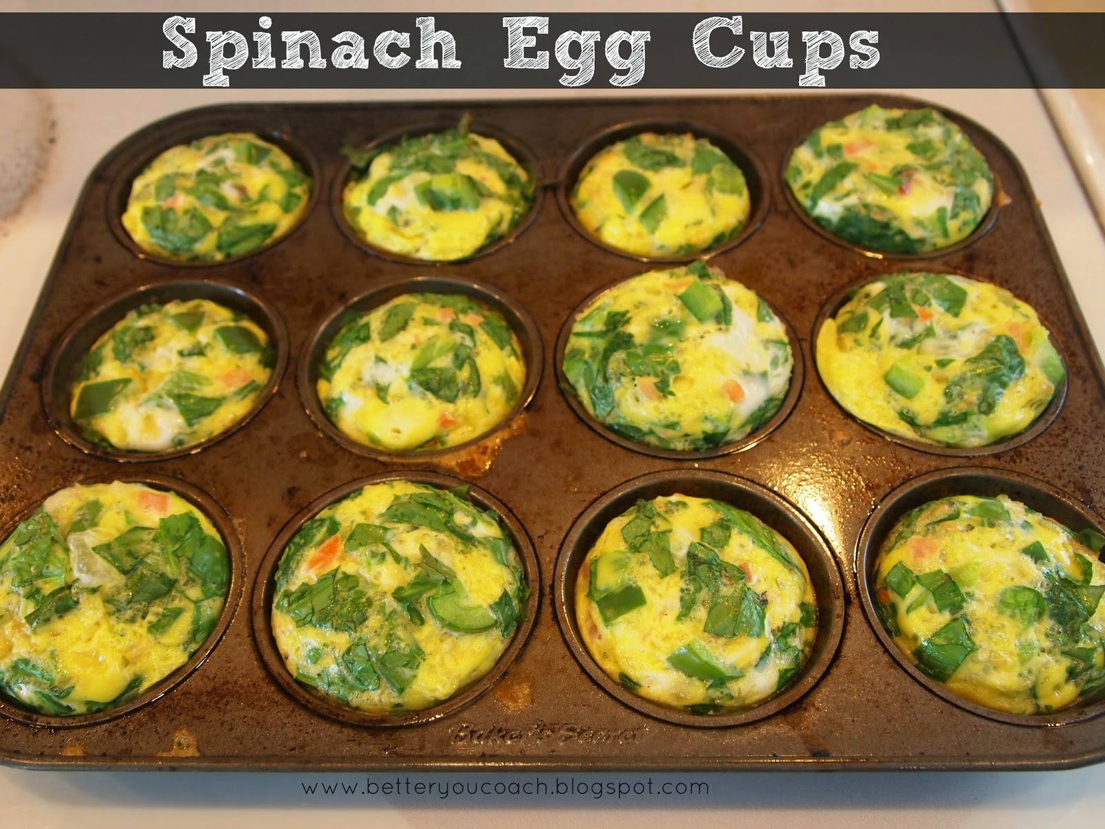 BetterYou Health & Fitness Spinach Egg CupsRecipe