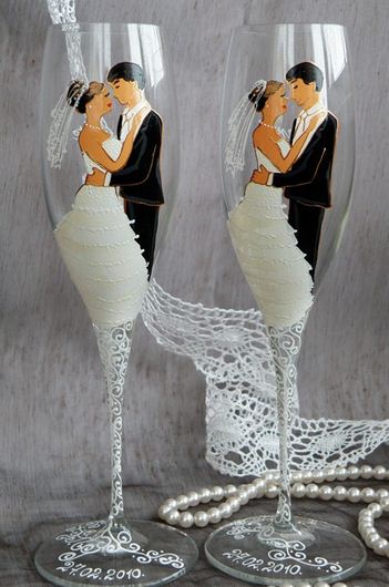 Adornos para las copas de novios ~ Solountip.com