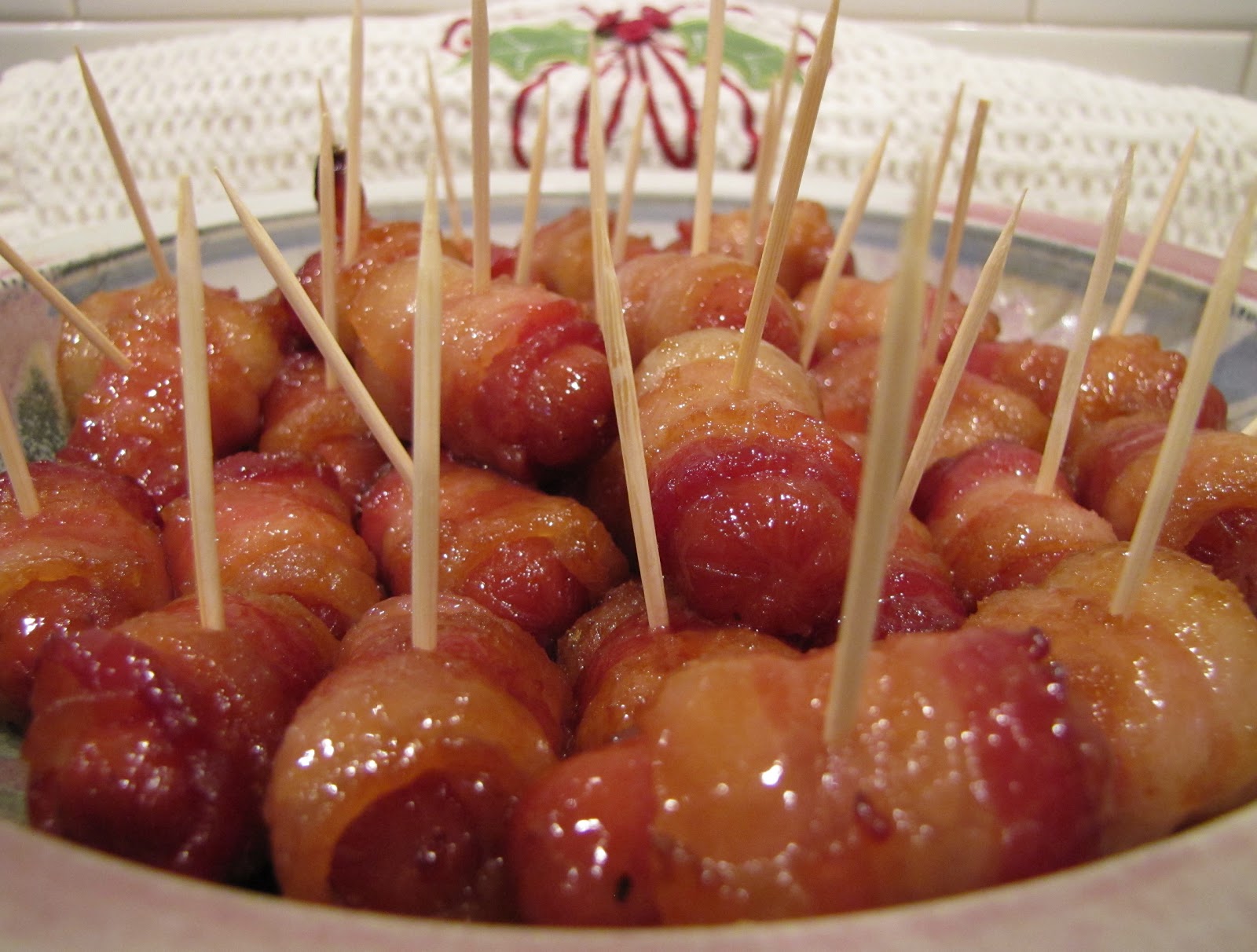 From My Table To Yours Baconwrapped Cocktail Sausages