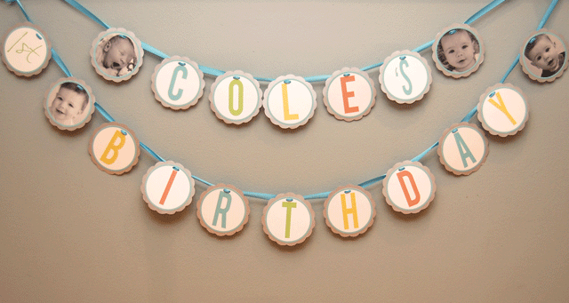 hello good gravy scalloped personalized birthday banner