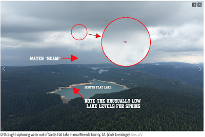 UFO Sightings UFO Sucking Water From Lake California 2015, UFO Sighting News