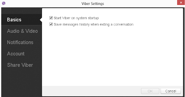 شرح تفصيلي لإستعمال برنامج ڤابير Viber على الويندوز . Viber+settings