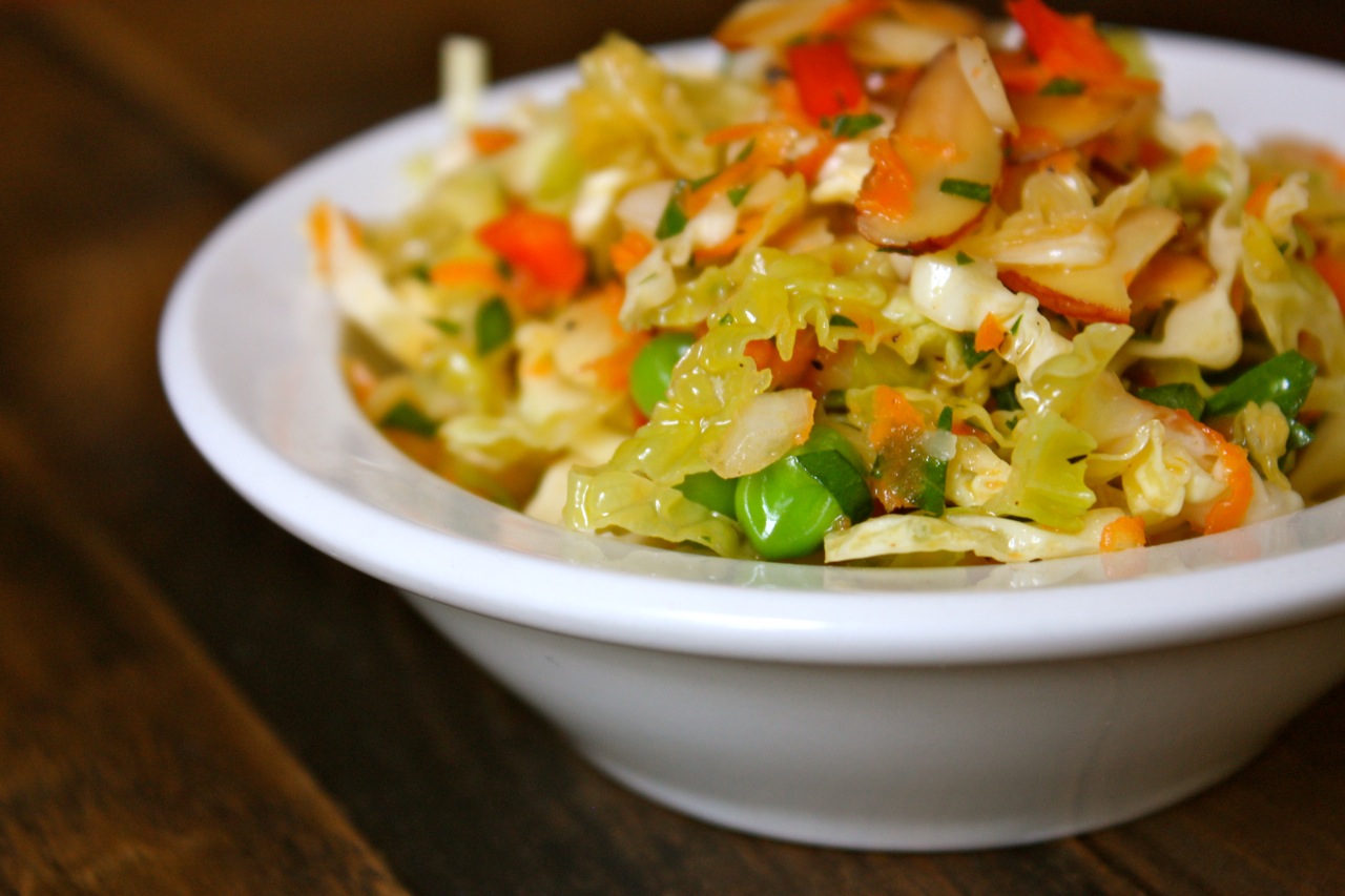My Own Private Kitchen Coleslaw with Rice Vinaigrette