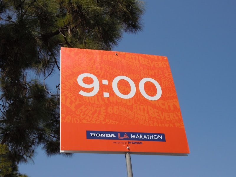 LA Marathon 9 minute pace