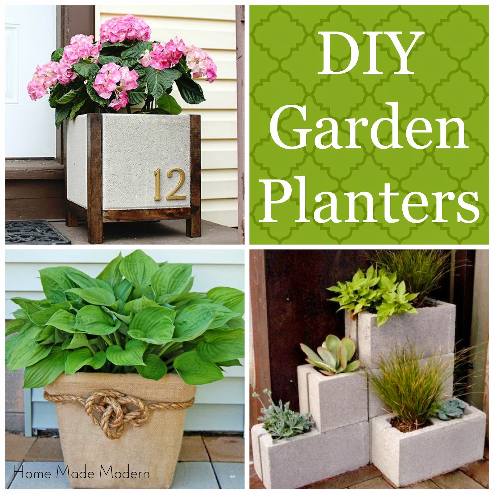 Home Made Modern Unique Garden Planters You Can Make