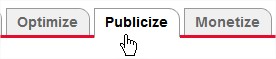 Click On The Publicize Option On The Top Navigation Bar Click On The Publicize Option On The Top Navigation Bar