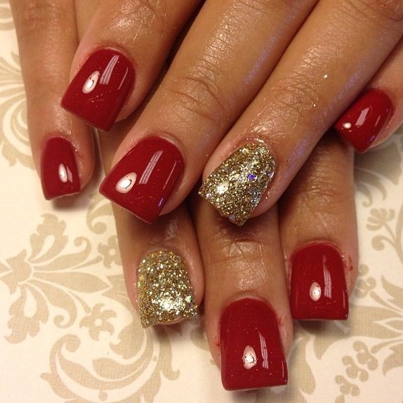 Uñas decoradas de rojo 2016 decoraciones 2018