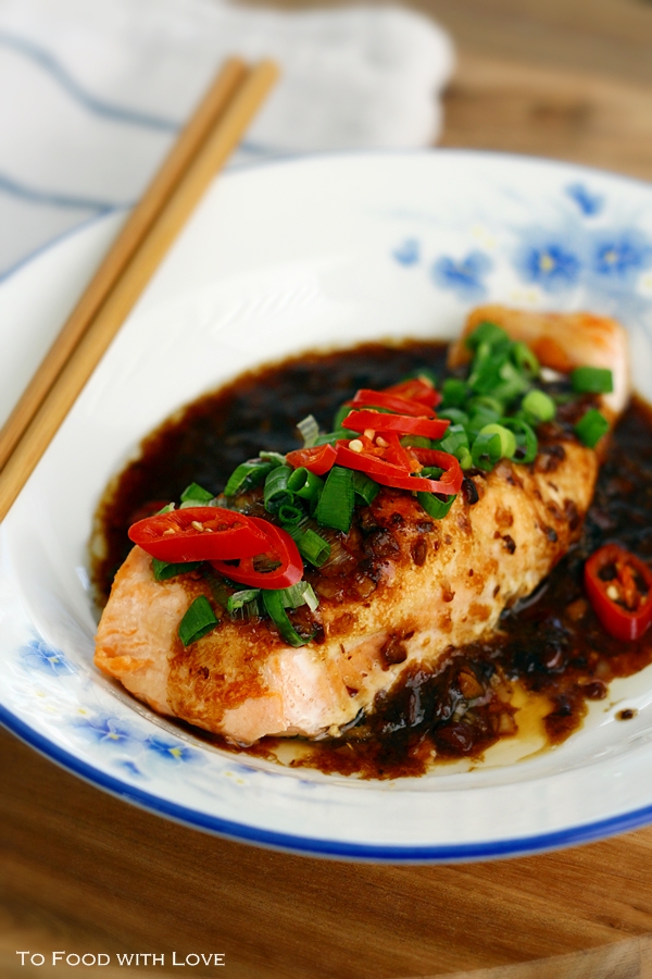 To Food with Love Salmon with Black Bean Sauce