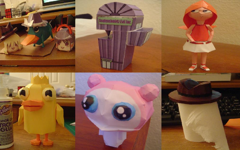 Papercraft phineas y ferb - Imagui