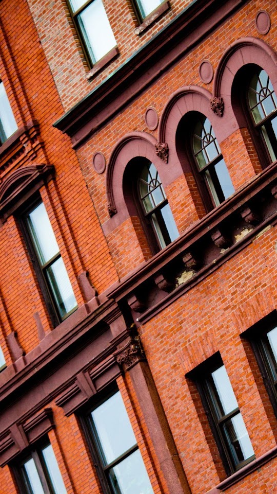 Red Brick Building Android Wallpaper