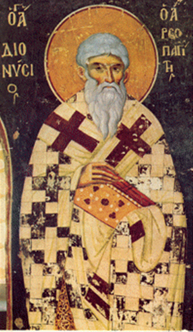 Réflexions sur trois points De Denys l’Aréopagite et du pseudo Denys.