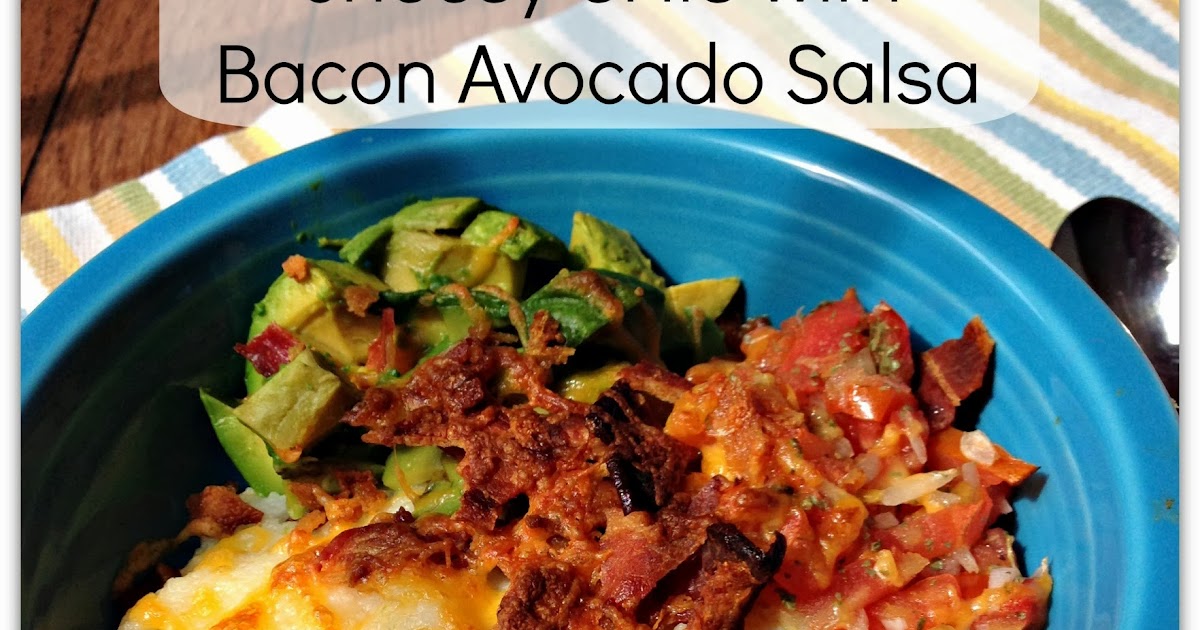 154 Hidden Court Cheesy grits with bacon avocado salsa.