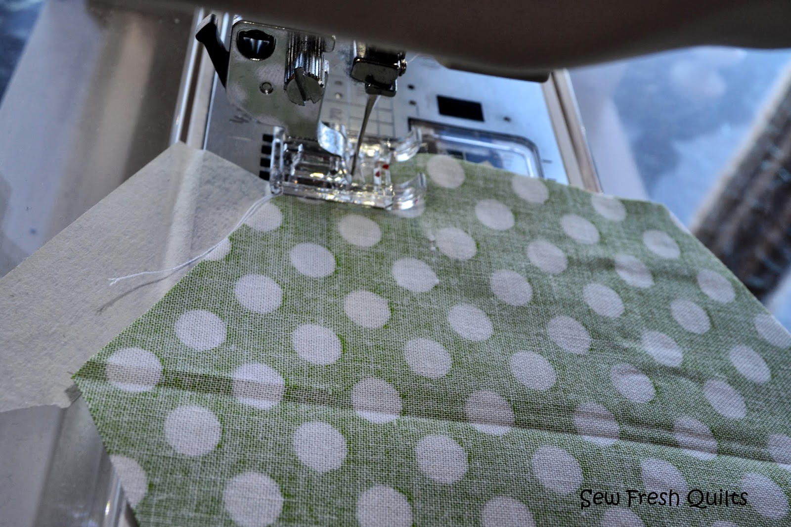 Sew Fresh Quilts Tutorial for Sewing Hexagons by Machine