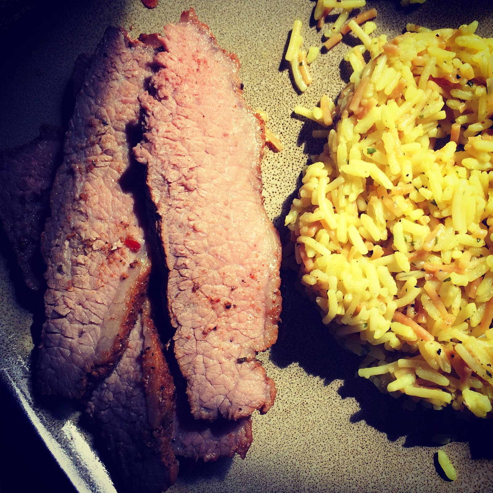 Pounding the Pavement and Inhaling Protein Smoked beef brisket