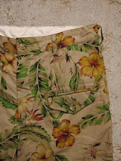 FWK by Engineered Garments Ghurka Short in Khaki C/L Floral Print Spring/Summer 2015 SUNRISE MARKET