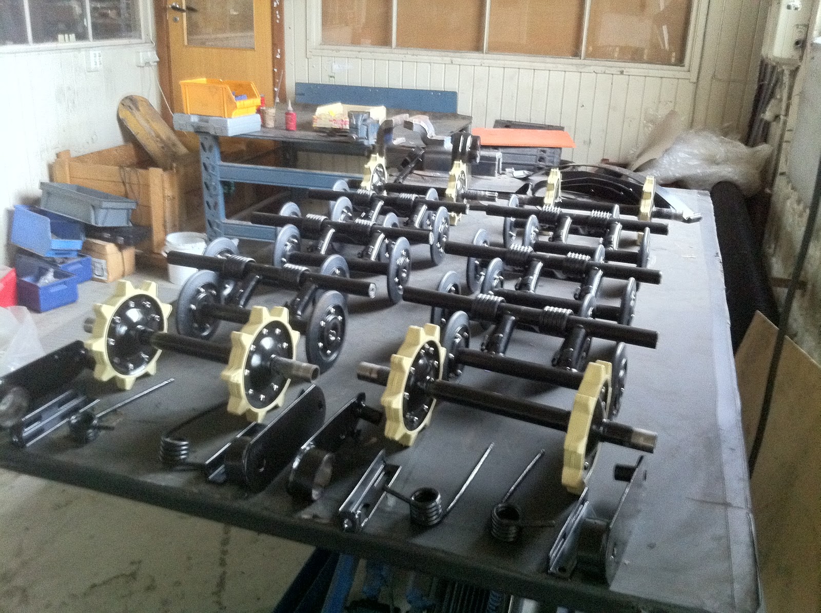 Replaced all bearings and rubber boggy wheels, blasted and painted chain  case and brake system, and purchased a new seat and back rest from "Goose"  met ...