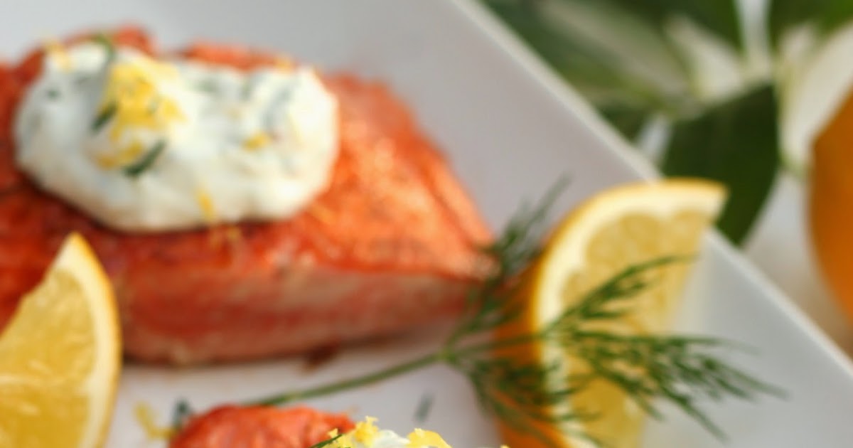 clean & simple salmon with lemonyogurt sauce lieslicious
