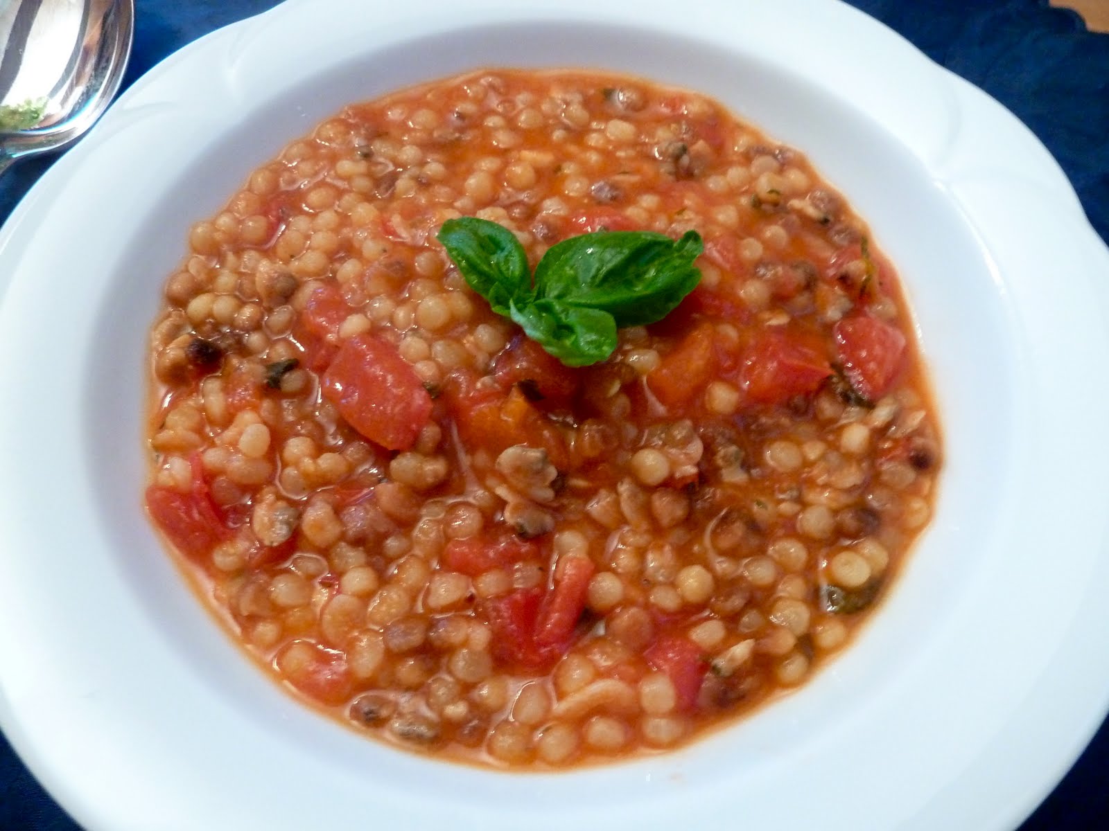 The Wandering Cook Fregola with clams
