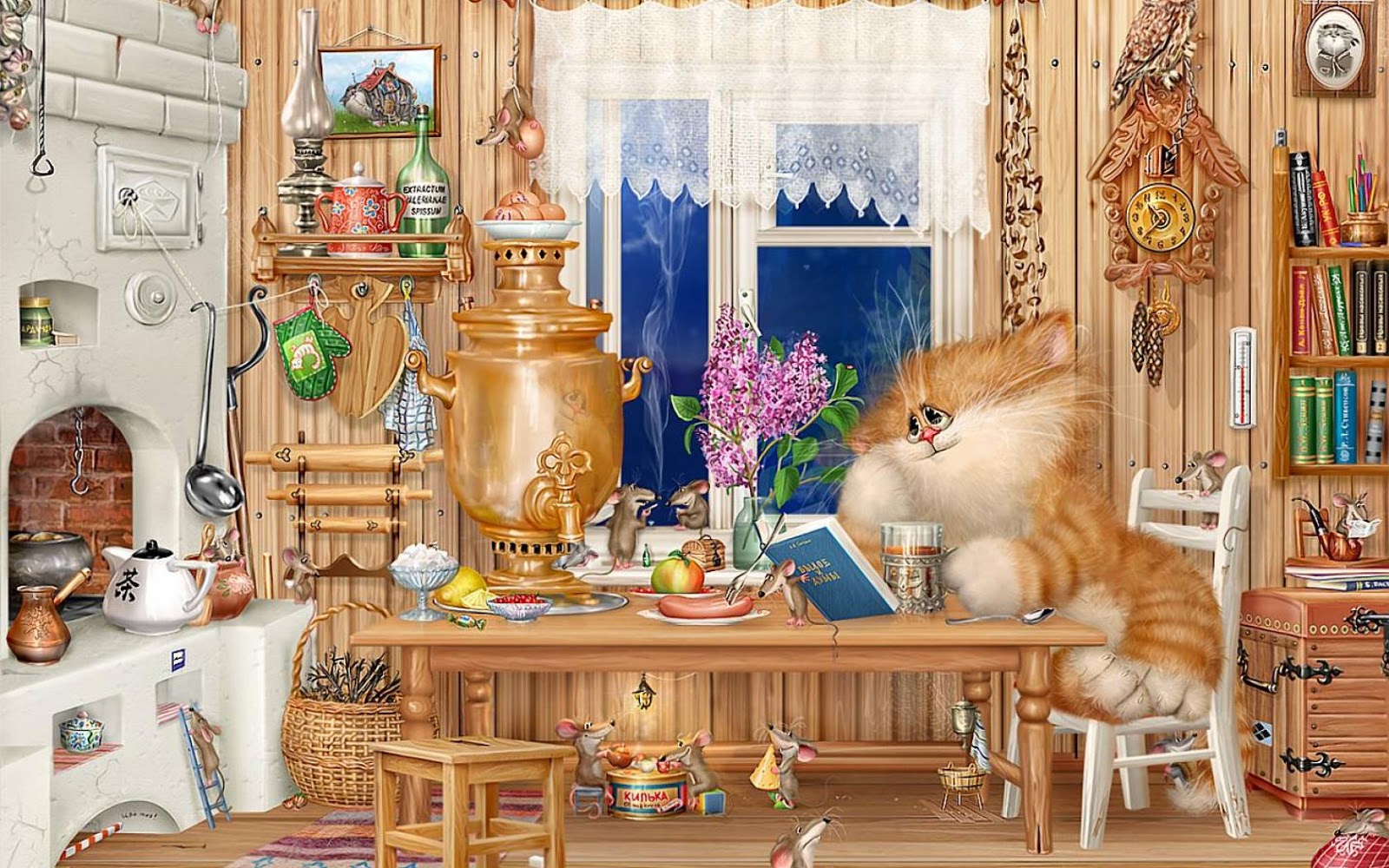 Как художник рисует кота Как художник рисует кота