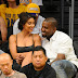 Kim Kardashian, Kanye West Attend Lakers Game In Los Angeles (photos)