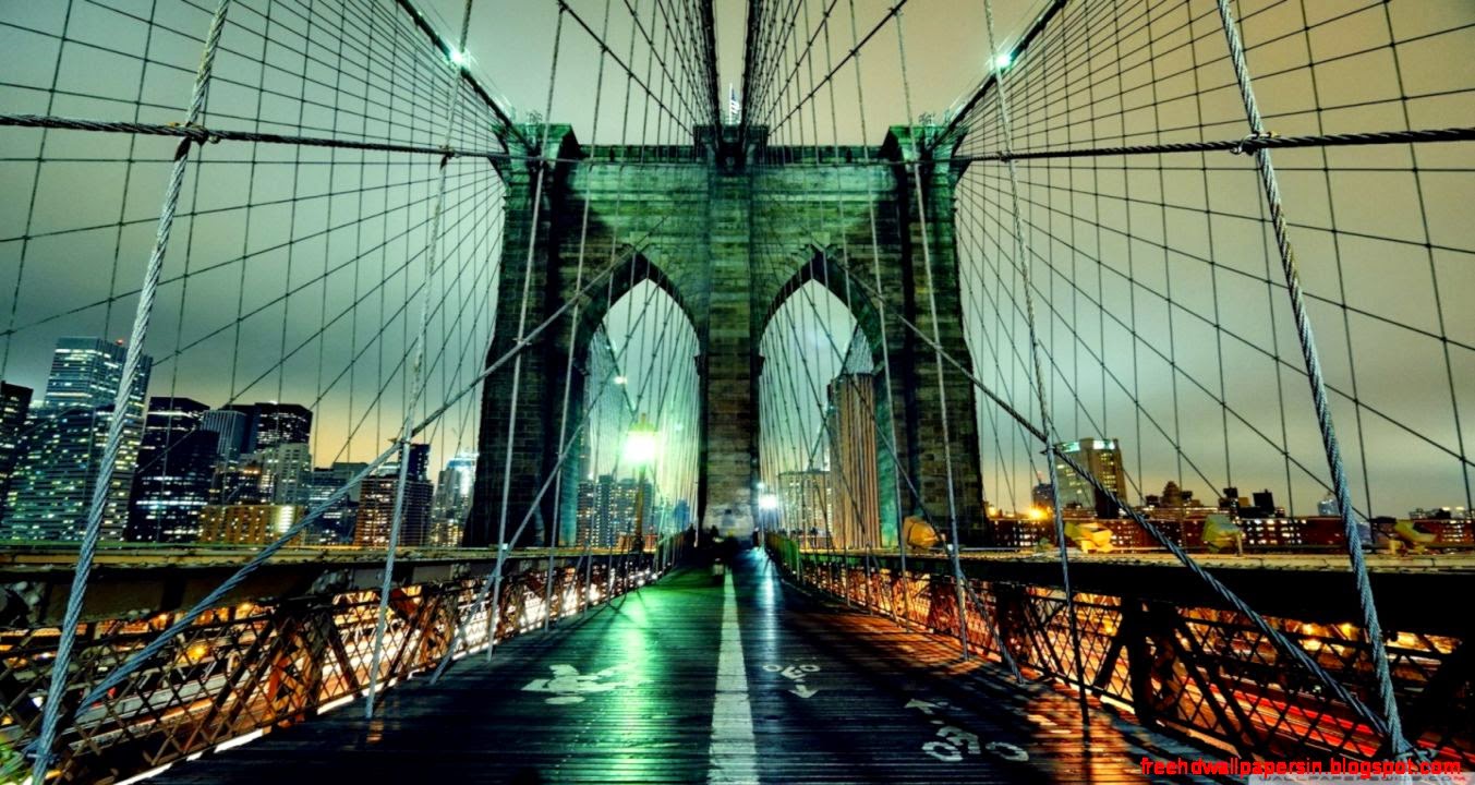 Brooklyn Bridge At Night HD desktop wallpaper High Definition Brooklyn Bridge At Night HD desktop wallpaper High Definition