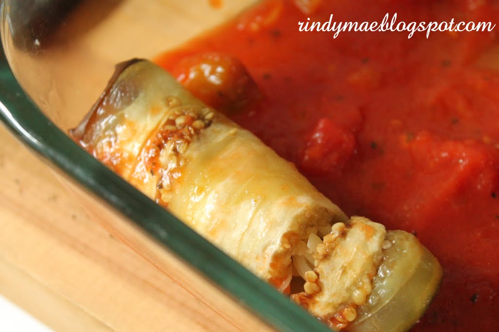 Rindy Mae Eggplant Rollatini