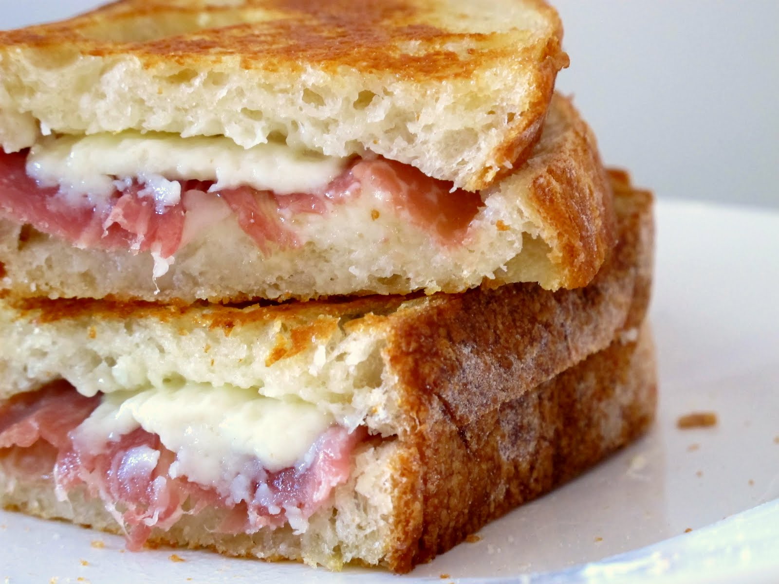 A Toast to Taste Grilled Cheese with Vermont Cheddar & Prosciutto