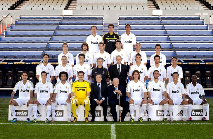 ¿Cuánto mide Zinedine Zidane? - Altura - Real height Real+Madrid+Squad+2011-2012