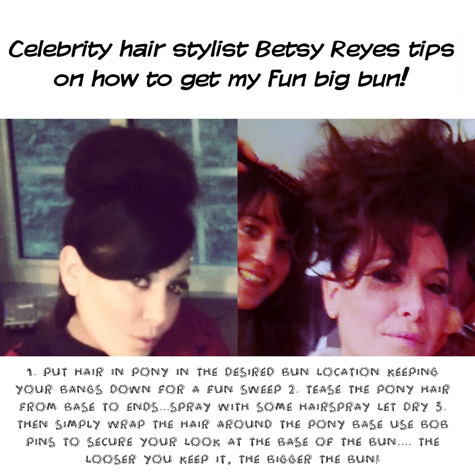 Stacy Igel My Tips Easy Tips For A Big Hair Bun