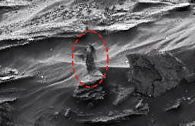 Alien Woman Mars Alien Woman On Mars Captured Watching Mars Rover, UFO Sightings